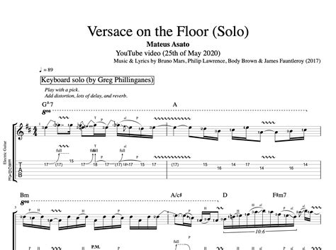 versace on the floor bass tab|Versace on the floor chords piano.